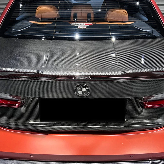 BKSS-Style Carbon Fiber Rear Trunk - G80 M3 & G20 3 Series BMW - Image 3