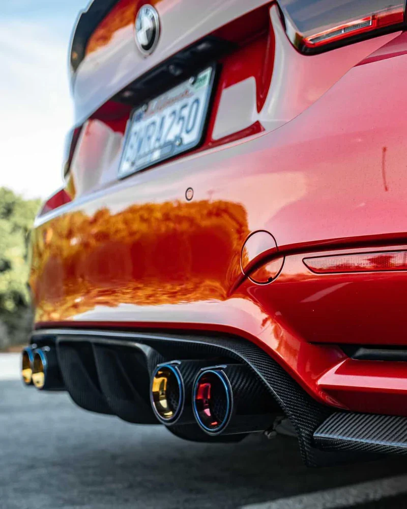 MP Style Carbon Fiber Dual Exhaust Tip - Image 3