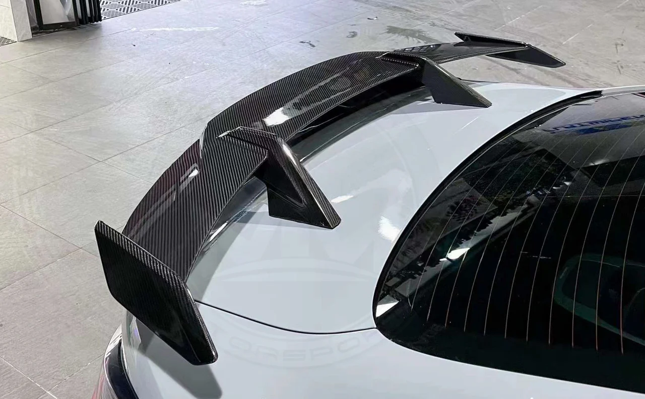 MP-Style Carbon Fiber Rear Wing - G80 M3 & G82 M4 BMW - Image 3