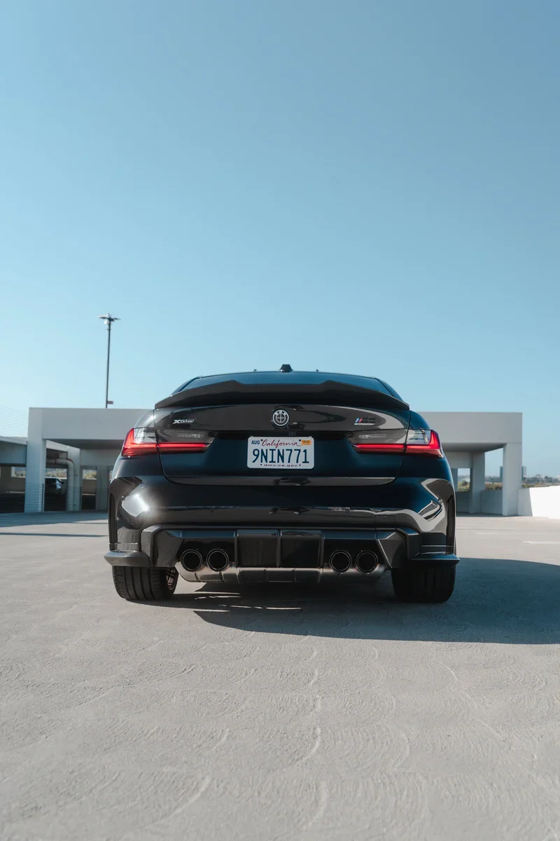 PSM Style High Kick Carbon Fiber Trunk Spoiler - BMW G80 M3 & G20 3 Series - Image 5