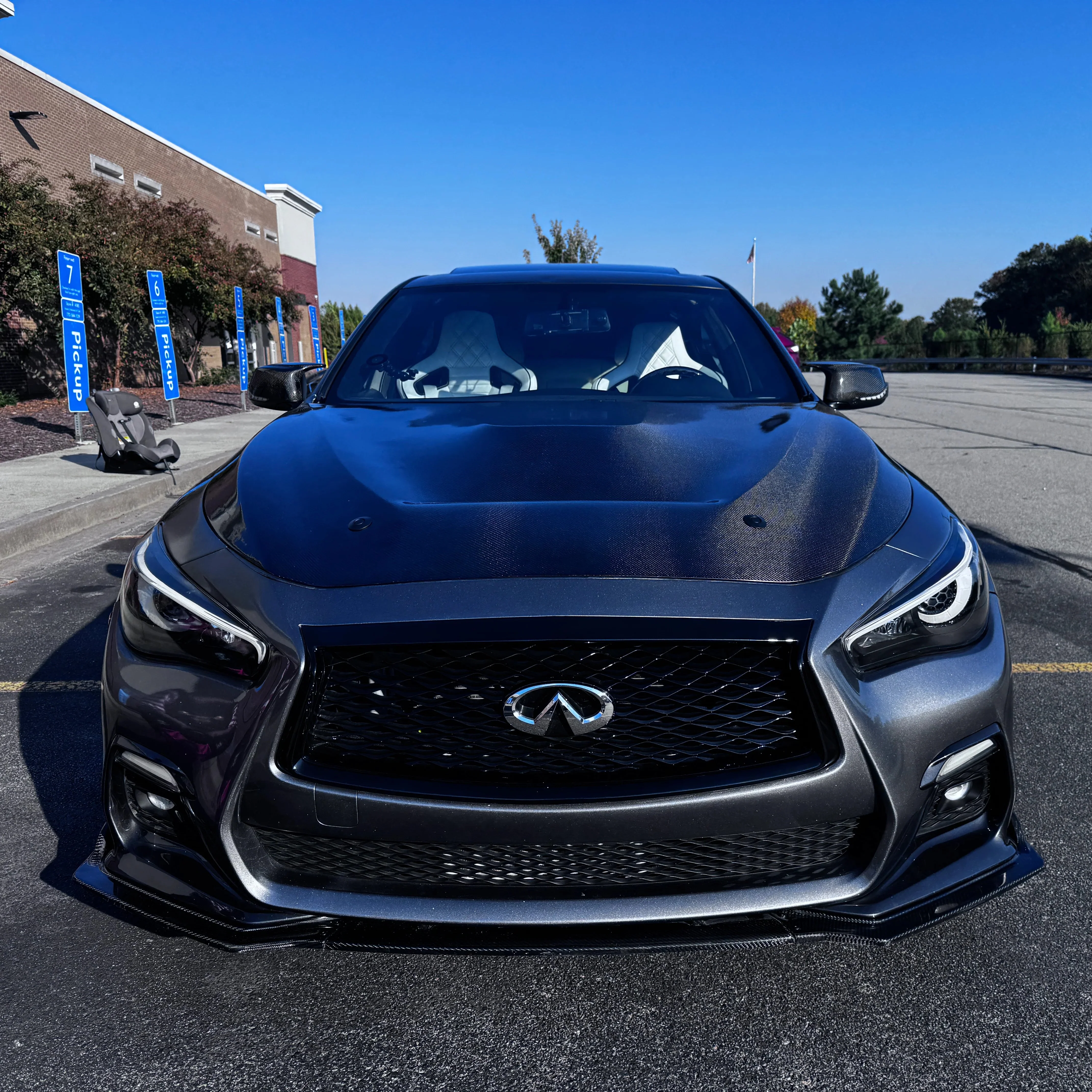 Q50 2014-24 GTS Style Carbon Fiber Hood - Image 3
